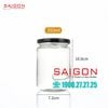 Hũ Trụ 350ml | Hũ Thủy Tinh Nắp Thiếc