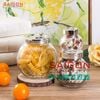 Hũ Nghiêng 380ml | Hũ thủy tinh nắp nhựa