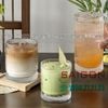 INS GS-814T - Ly Thủy Tinh Sọc INS Stripes Mark Hight Ball Glass 450ml | Thủy Tinh Cao Cấp