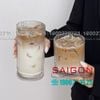 INS GS-814T - Ly Thủy Tinh Sọc INS Stripes Mark Hight Ball Glass 450ml | Thủy Tinh Cao Cấp