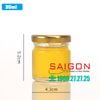 Hũ Trụ 35ml | Hũ Thủy Tinh Nắp Thiếc