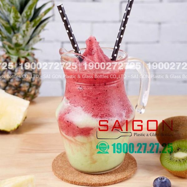 LG-J00116 - Bình Thủy Tinh Lucky Flamingo Jug 450ml | Nhập Khẩu Thái Lan