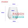 Ocean B25312 - Ly Thủy Tinh Ocean Bondi Double Rock 360ml | Nhập Khẩu Thái Lan