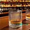 INS GS-105-2 - Ly Thủy Tinh INS Stripes Mark Rock Glass 350ml | Thủy Tinh Cao Cấ