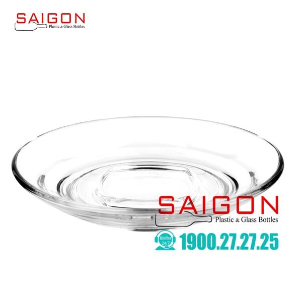Ocean P02472 - Dĩa Thủy Tinh Ocean Caffe Saucer 12.0cm | Nhập Khẩu Thái Lan