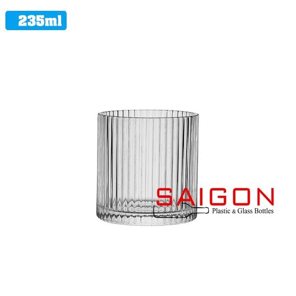 Ocean B24608 - Ly Thủy Tinh Ocean Pulse Rock Glass 235ml | Nhập Khẩu Thái Lan