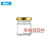 Hũ Trụ 35ml | Hũ Thủy Tinh Nắp Thiếc