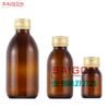 Chai Tròn Bầu Hỗ Phách 500ml  | Chai thủy tinh nắp nhôm
