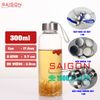 Chai Tròn Trụ 300ml  | Chai thủy tinh Nắp Dây