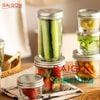 Hũ Đáy Nhỏ 650ml Nắp Nhôm P82 | Hũ Thủy Tinh Nắp Nhôm