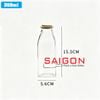 Chai Vuông 350ml | Chai thủy tinh nút gỗ
