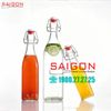 Chai Gài Vuông 250ml | Chai thủy tinh nắp gài