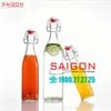 Chai Gài Vuông 500ml | Chai thủy tinh nắp gài