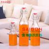 Chai Gài Vuông 500ml | Chai thủy tinh nắp gài