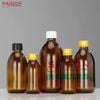 Chai Tròn Bầu Hỗ Phách 125ml  | Chai thủy tinh nắp nhôm