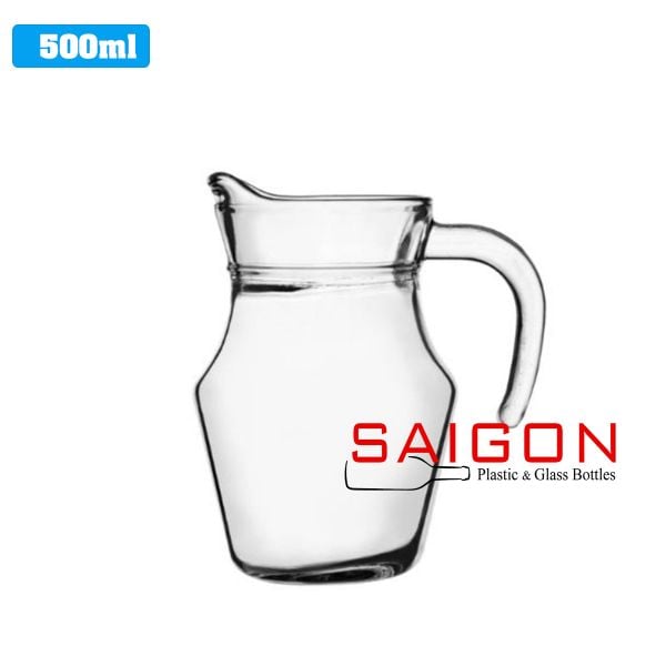 LG-J00116 - Bình Thủy Tinh Lucky Flamingo Jug 500ml | Nhập Khẩu Thái Lan