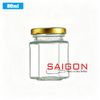 Hũ Lục Giác 80ml | Hũ Thủy Tinh Nắp Thiếc