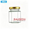 Hũ Lục Giác 100ml | Hũ Thủy Tinh Nắp Thiếc