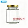 Hũ Lục Giác 280ml | Hũ Thủy Tinh Nắp Thiếc