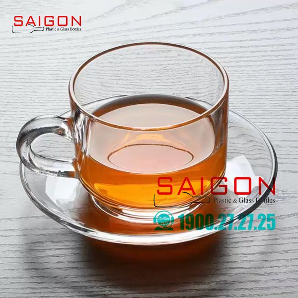 LG-311807.755 - Bộ Tách Thủy Tinh Lucky Stack Tea Cup Glass 202ml | Nhập Khẩu Thái Lan