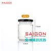 Hũ Trụ 150ml | Hũ Thủy Tinh Nắp Thiếc