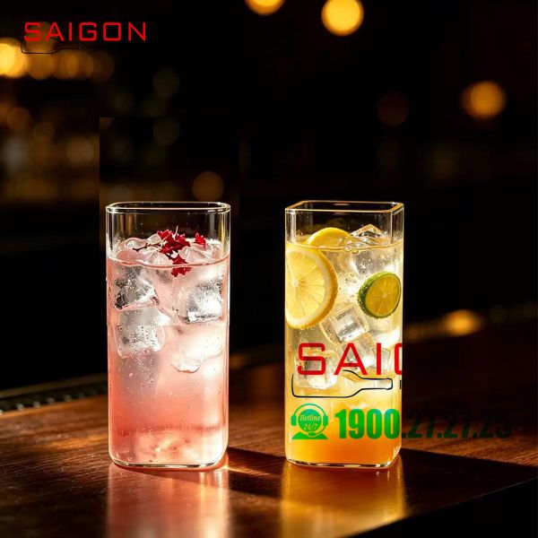 LIBBEY 2614 - Ly thủy tinh Vuông Libbey Venice Beverage Glass 380ml | Thủy Tinh Cao Cấp