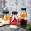 Chai Vuông Lùn 350ml | Chai thủy tinh nắp nhựa