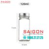 Chai Vuông Bát Giác 120ml  | Chai thủy tinh nắp nhôm