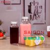Chai Vuông Bát Giác 250ml  | Chai thủy tinh nắp nhôm