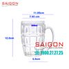 IMG MMTB14 - Ly Thủy Tinh IMG Thumb Block Mug 329ml | Thủy tinh nhập khẩu Indonesia