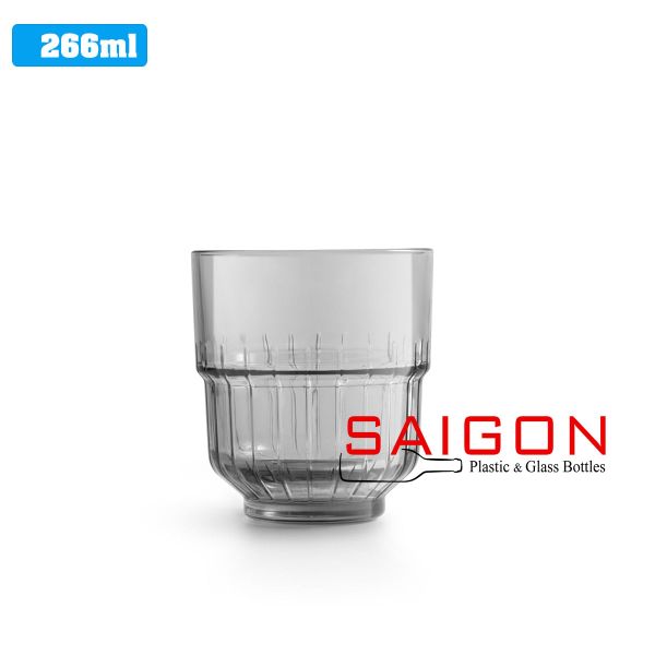 Libbey 820522 - Ly Thủy Tinh Libbey Cường Lực LinQ Grey Rocks  266ml | Nhập Khẩu E.U