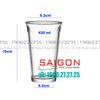 INS 9016 - Ly Thủy Tinh Miệng Loe INS Flared Mouth Highball Glass 420ml | Thủy Tinh Cao Cấp