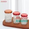 Hũ Thủy Tinh Sen Cao Sọc Đựng Yến 150ml