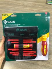 Bộ tuốt nơ vít cách điện 10 chi tiết, VDE 1000V Sata 9304