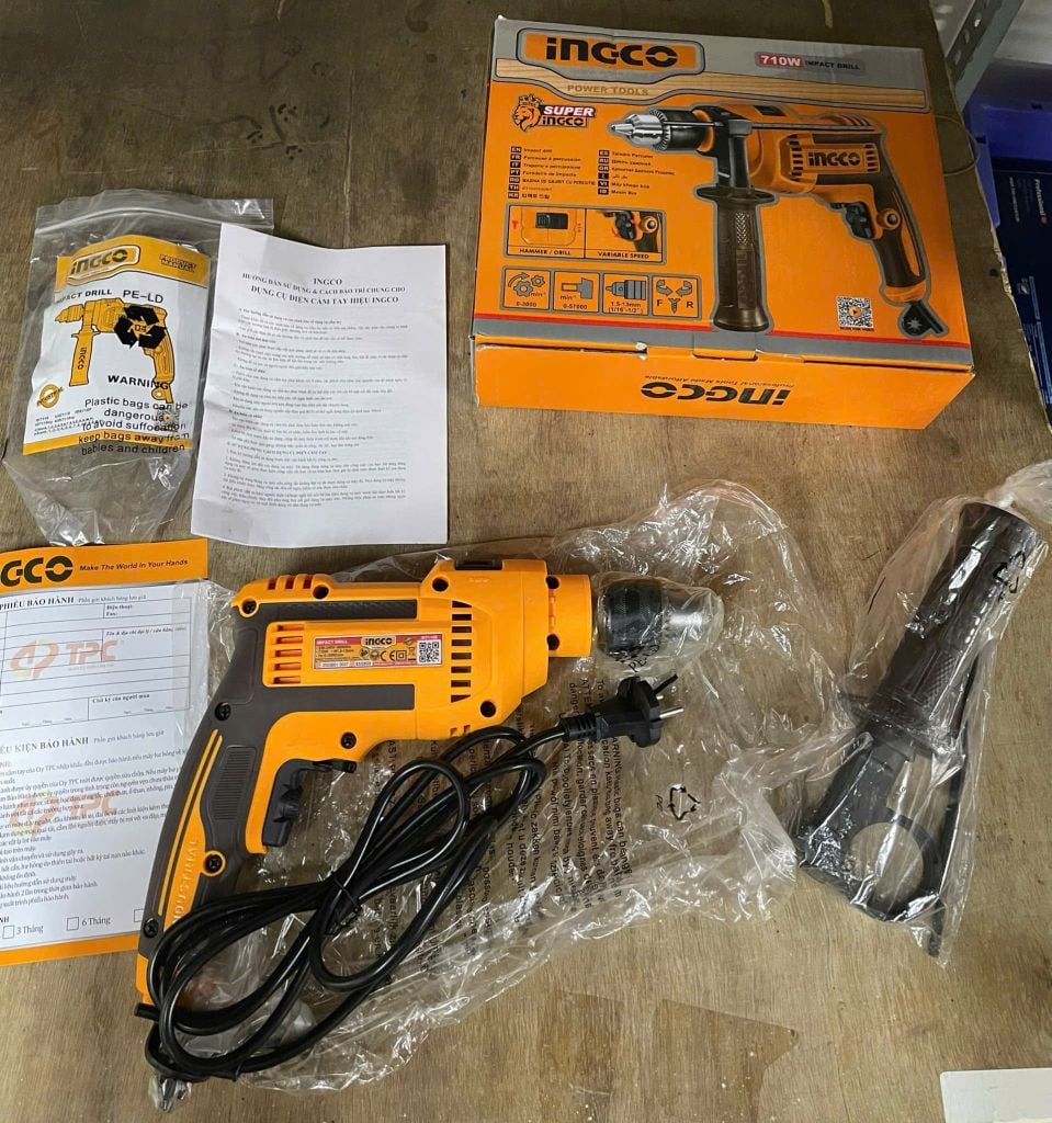 Máy khoan búa 710W INGCO MÁY ID7118E