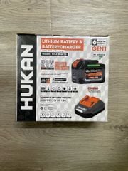 Combo pin 15 cells 6.0Ah + sạc 1.5Ah GEN1 HUKAN G1-CBP6015