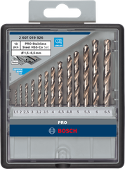 Mũi khoan INOX HSS-Co (hộp 13 mũi) Bosch 2607019926