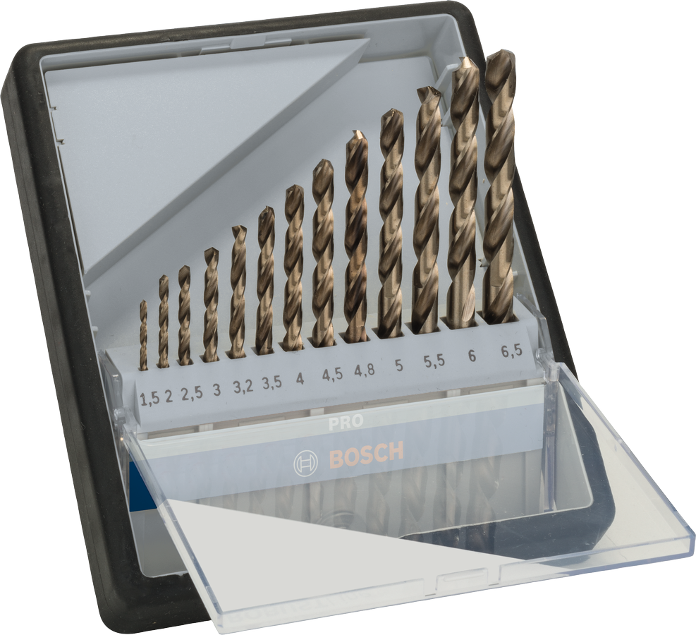 Mũi khoan INOX HSS-Co (hộp 13 mũi) Bosch 2607019926