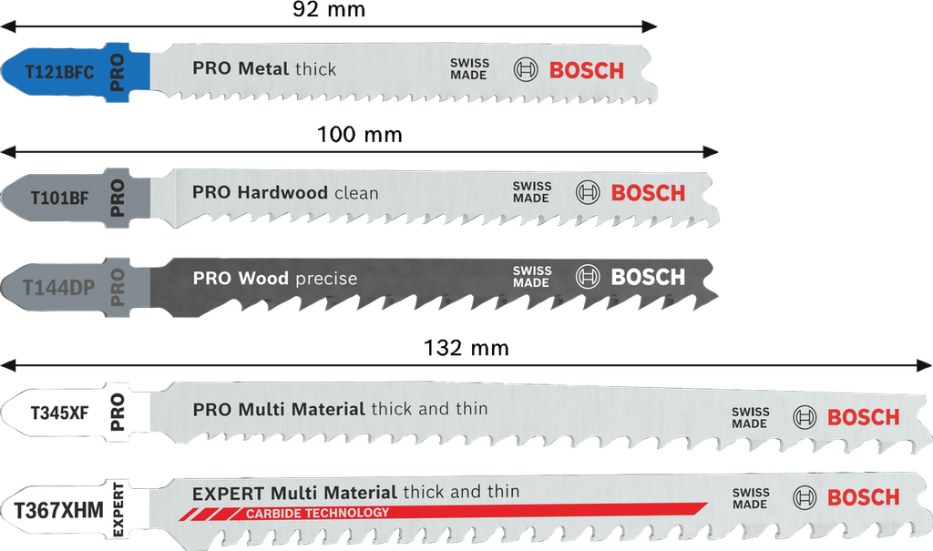 Bộ 15 lưỡi cưa lọng gỗ Bosch 2607011436
