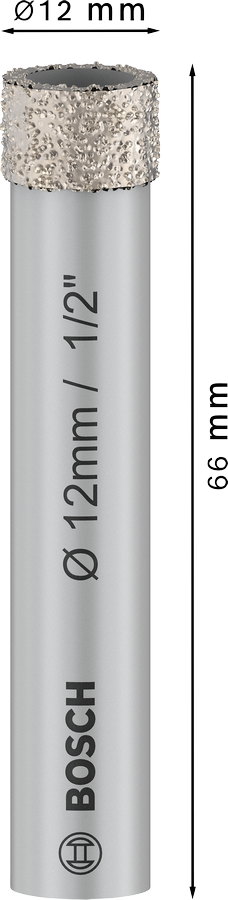 Mũi khoan kim cương 12mm (Mới) Bosch 2608599052