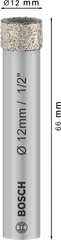 Mũi khoan kim cương 12mm (Mới) Bosch 2608599052