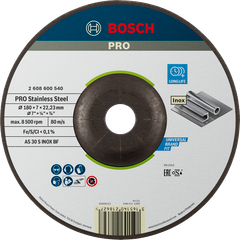 180x6x22.2mm Đá mài Inox Bosch 2608600540