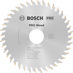 100x20mm Lưỡi cưa gỗ T40 Bosch 2608642967