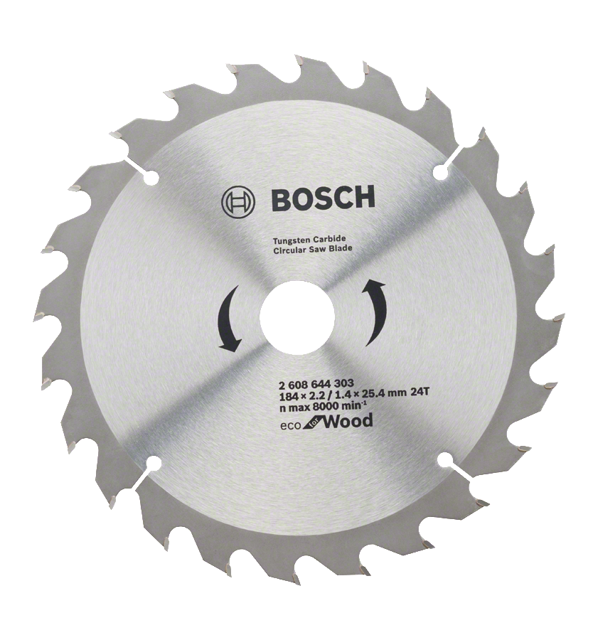 Lưỡi cưa gỗ 184x25.4mm T24 Bosch 2608644303 (24 Răng)