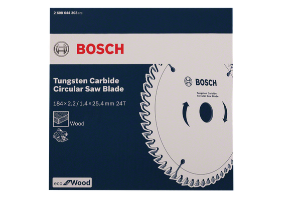 Lưỡi cưa gỗ 184x25.4mm T24 Bosch 2608644303 (24 Răng)