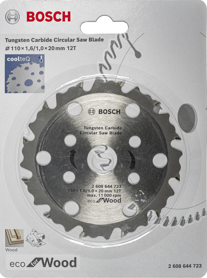 110 x 1.6/1.0 × 20 mm Lưỡi cưa gỗ T120 Bosch 2608644723