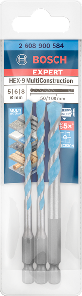 Mũi khoan đa năng Hex-9 (5/6/8) Bosch 2608900584