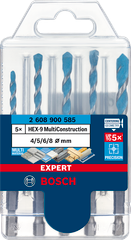 Bộ mũi khoan đa năng Bosch Hex-9 (5 mũi 4/5/6/6/8) 2608900585