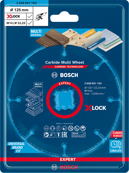 Đĩa cưa đa năng X-lock (125mm) Bosch 2608901193
