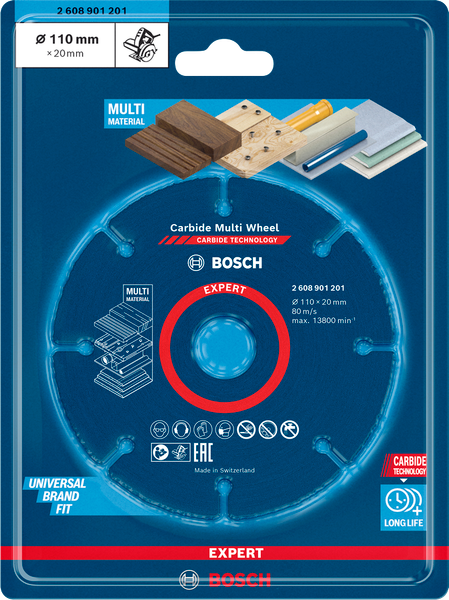 Lưỡi cắt gỗ đa năng Bosch 2608901201 (110x20/16x1.0mm)